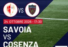 Le formazioni ufficiali di Savoia-Cosenza